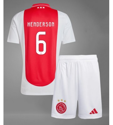 Ajax Jordan Henderson #6 Primera Equipación Niños 2024-25 Manga Corta (+ Pantalones cortos)